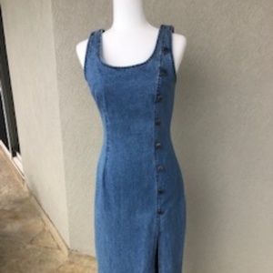Vintage 80s Denim Dress